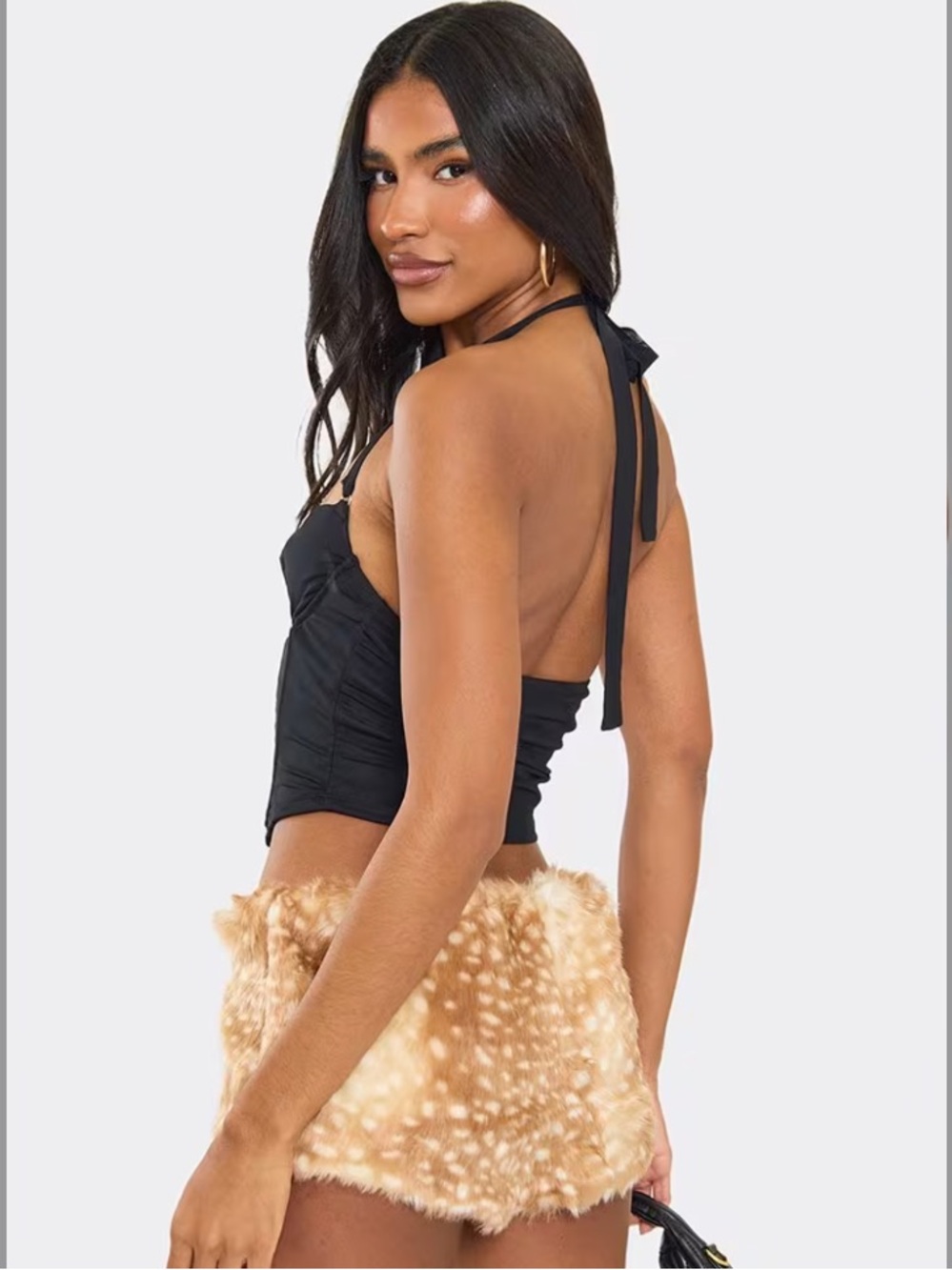 EGO Bambi Faux Fur Shorts - Picture 6 of 12